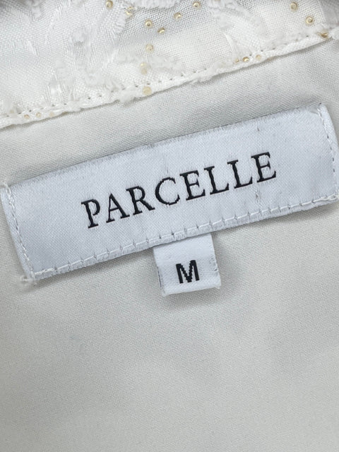 Vestido Parcelle Apliques Blanco - Talla M