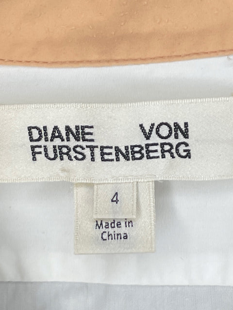 Vestido Diane Von Furstenberg Midi Blanco - Talla 4