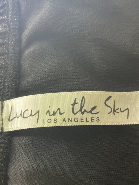 Pantalón Lucy In The Sky Transparente Satinado Nudos Negro - Talla XS