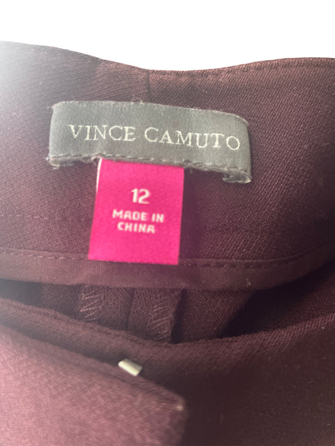 Pantalón Vince Camuto Recto Bolsillo Marrón - Talla 12