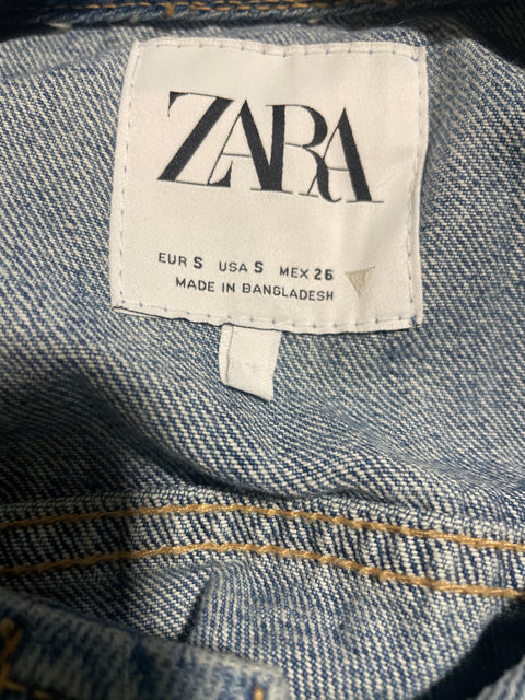 Chaqueta Zara Manga larga Cuello redondo Azul - Talla S