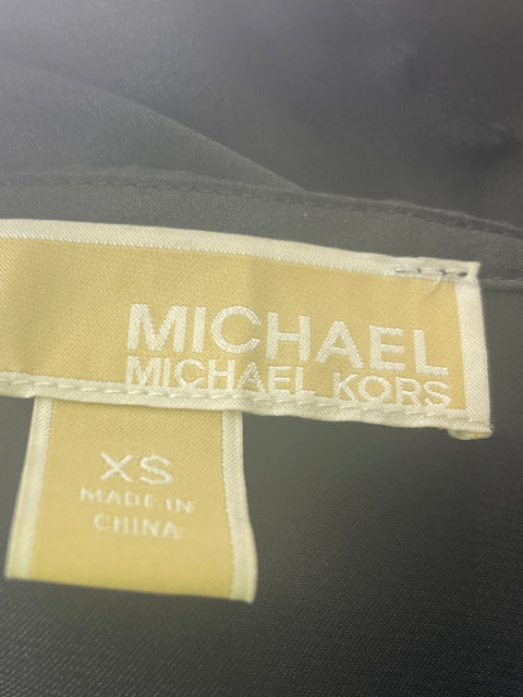Blusa Michael Kors Cadenas Manga corta Suelto Negro - Talla XS