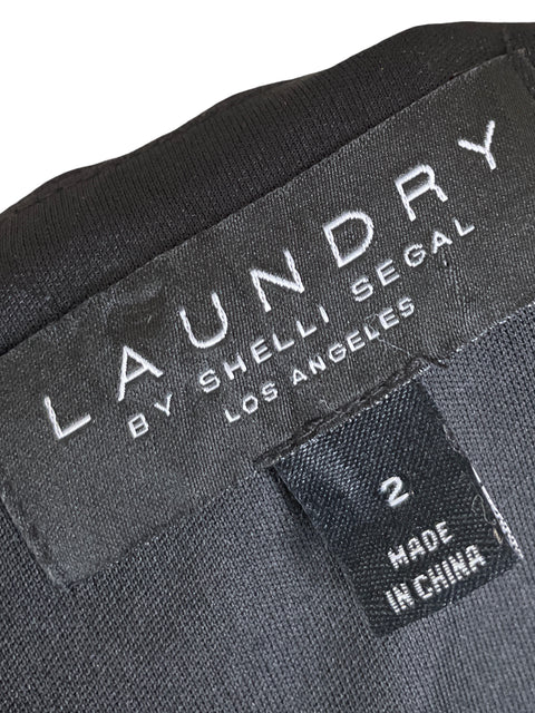 Vestido Laundry Vuelos Negro - Talla 2