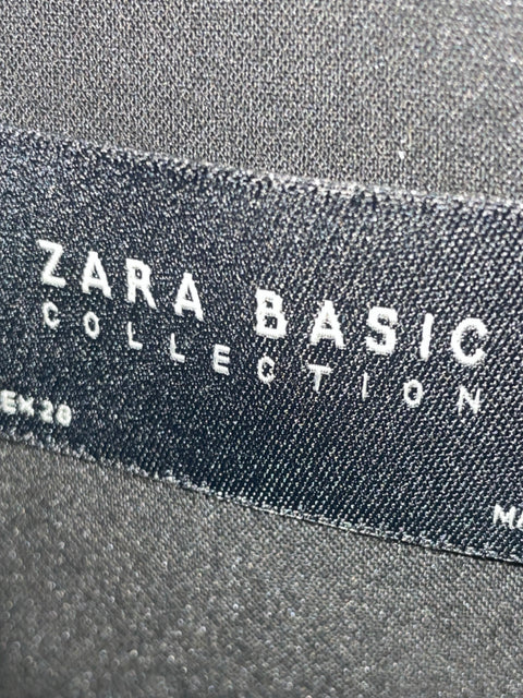 Conjunto Zara Sin mangas Liso Negro - Talla M
