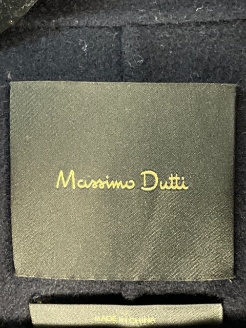 Abrigo Massimo Dutti Lana Negro - Talla S