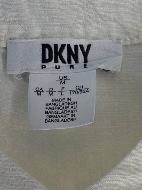 Vestido Dkny Maxi Fluido Blanco - Talla M