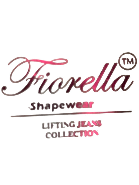 Pantalón Fiorella Alto Recto Ajustado Skinny Azul - Talla 29