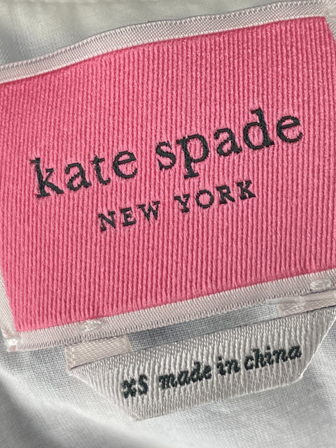 Vestido Kate Spade Cuadros Midi Azul - Talla XS