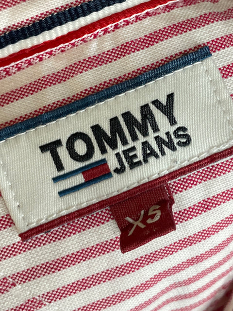 Camisa Tommy Hilfiger Rayas Rojo - Talla XS