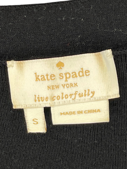 Cardigan Kate Spade Detalle De Lazo Negro - Talla S