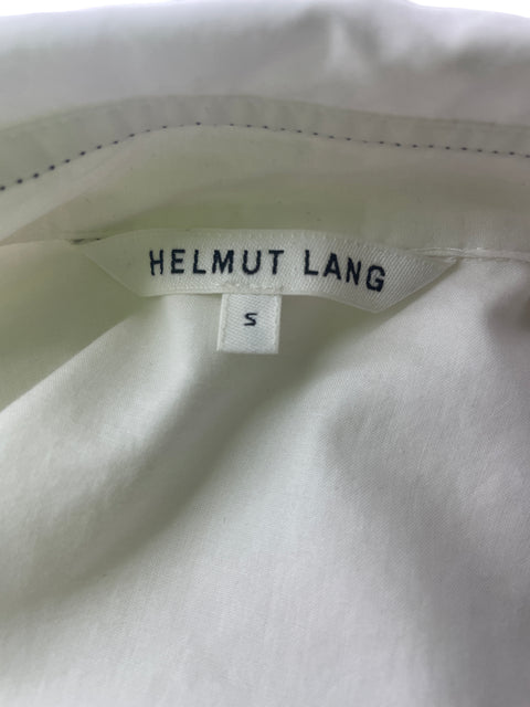 Blusa Helmut Lang Botones Liso Manga larga Blanco - Talla S