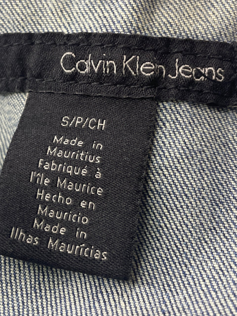 Chaqueta Calvin Klein Bolsillo Manga larga Jeans Azul - Talla S