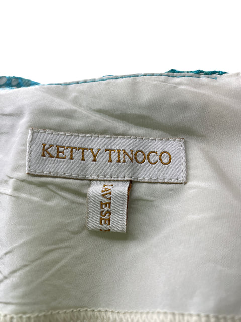 Falda Ketty Tinoco Tipo a Tejida Verde - Talla S