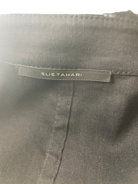 Blusa Elie Tahari Manga larga Botones Negro - Talla S