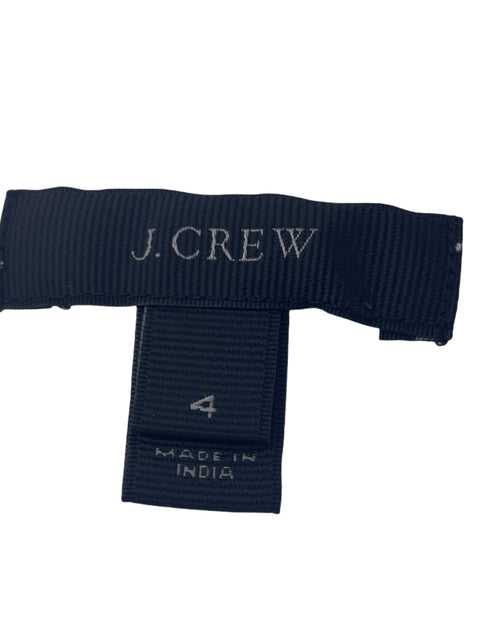 Vestido J.crew Midi Troquelado Manga corta Suelto Blanco - Talla 4