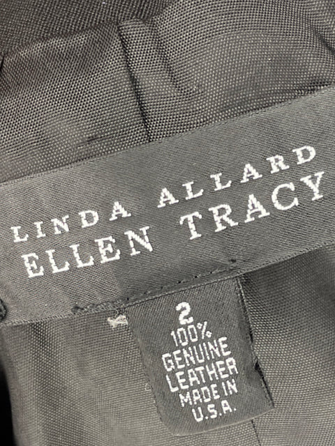 Chaleco Linda Allard Ellen Tracy Cuello v Negro - Talla 2