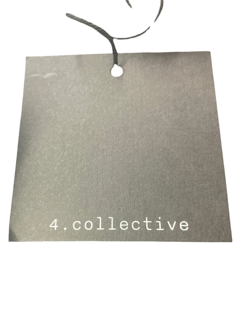 Vestido 4• Collective Midi Ajustado Manga corta Negro - Talla 0