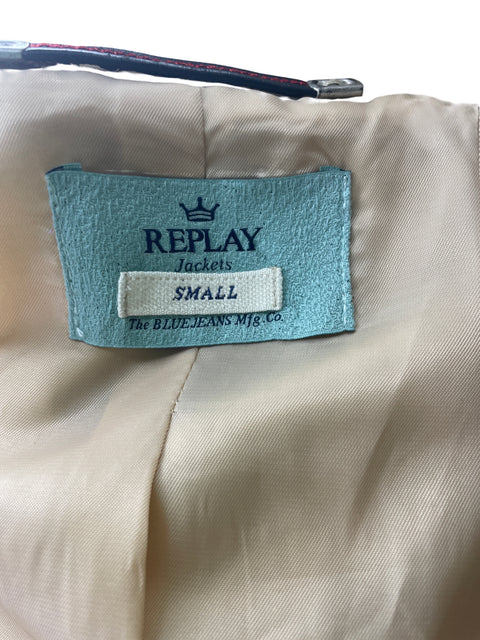 Chaqueta Replay Botones Cuello v Manga larga Beige - Talla S