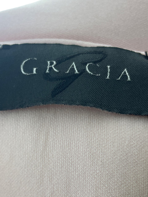 Falda Gracia Ruchas Liso Maxi Rosado - Talla 6