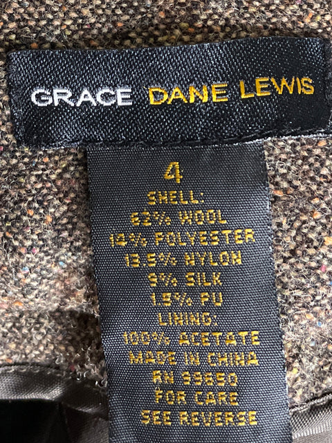 Pantalón Grace Dane Lewis Recto Marrón - Talla 4