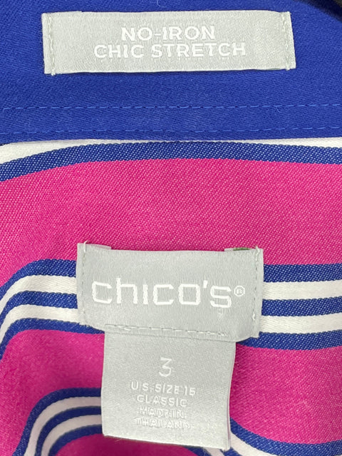 Blusa Chico's Estampado Floral Rosado - Talla L