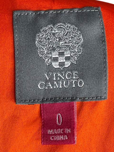 Vestido Vince Camuto Pedrería Midi Naranja - Talla 0