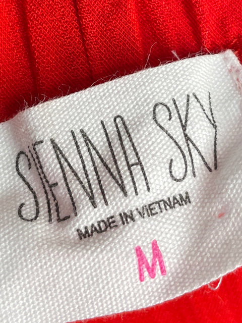 Blusa Sienna Sky Mangas Abullonadas Rojo - Talla M