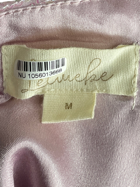 Vestido De Fiesta Lemebse Lentejuelas Rosado - Talla M