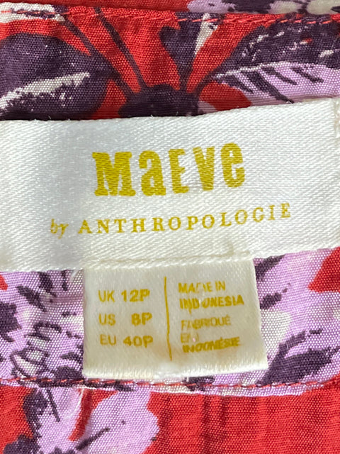 Vestido Maeve Estampado Floral Rojo - Talla 40