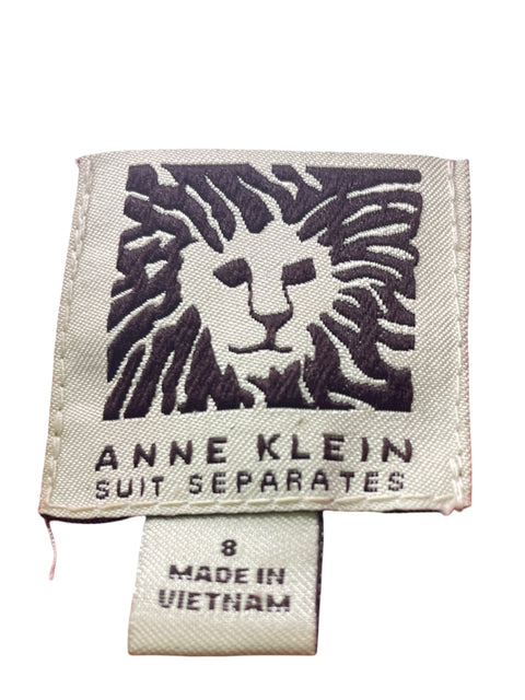 Vestido Anne Klein Ajustado Sin mangas Fajon Rojo - Talla 8