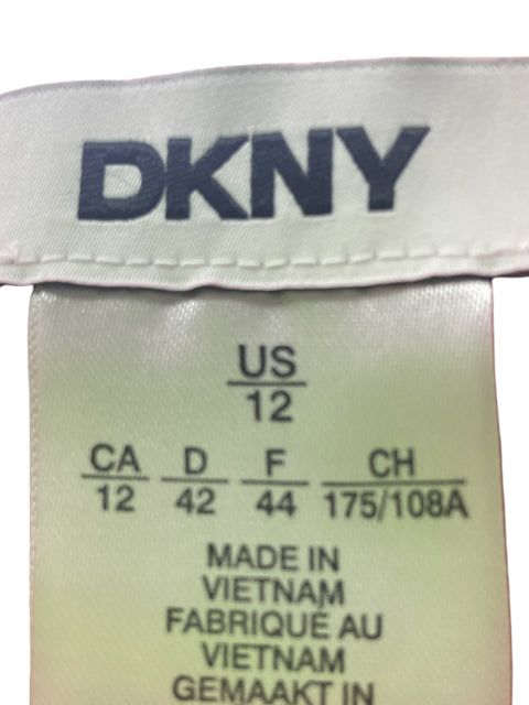 Vestido Dkny Midi Sin mangas Suelto Fajon Rojo - Talla 12