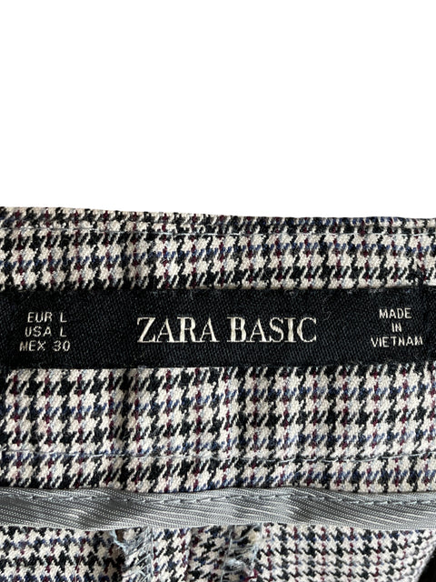 Pantalón Zara Capri Gris - Talla L