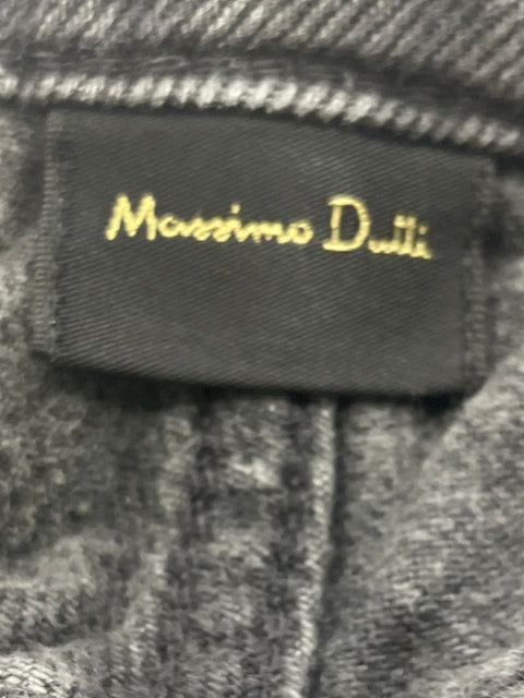 Pantalón Massimo Dutti Recto Bolsillo Zipper Negro - Talla 38