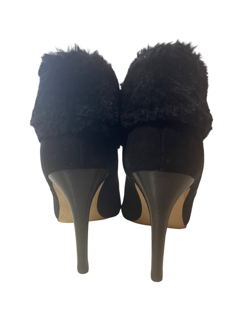 Zapato Marc Fisher Tacón medio Acolchado Zipper Negro - Talla 7