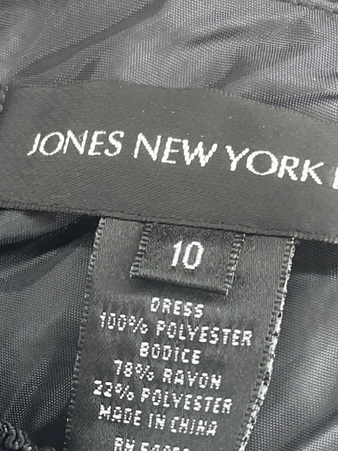 Vestido Jones New York Sin mangas Tejido Suelto Negro - Talla 10