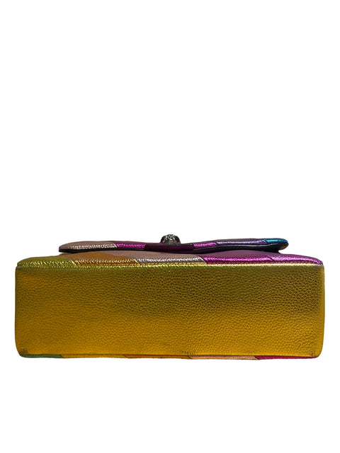 Cartera Kurt Geiger The Kensington Multicolor Metalizado Rosado - Talla U