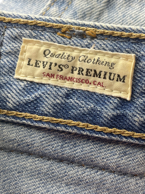 Pantalón Levis Ajustado Skinny Bolsillo Azul - Talla 24