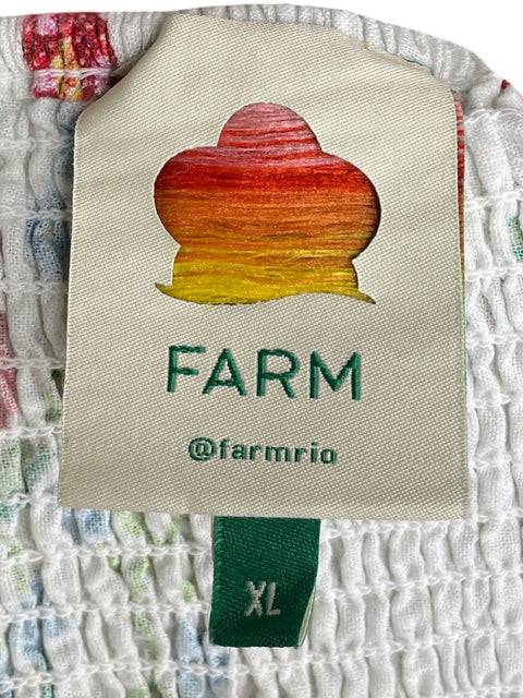 Romper Farm Estampado Floral Verde - Talla XL