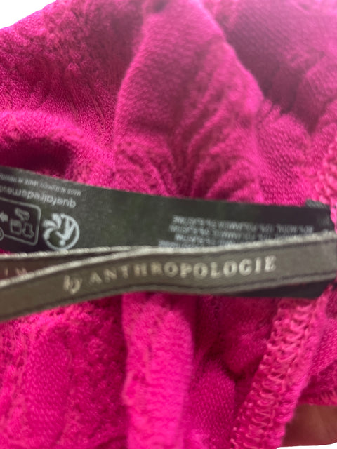 Top Anthropologie de Algodón Crop Tiras Deportivo Rosado - Talla XS