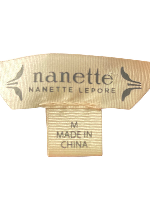 Blusa Nanette Lepore Troquelado Sin mangas Liso Negro - Talla M
