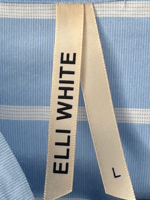 Vestido Elli White Rayas Azul - Talla L