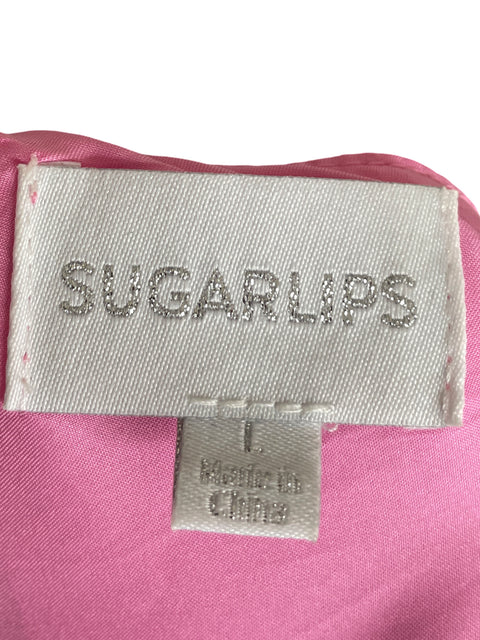 Vestido Sugarlips Maxi Cuello v Rosado - Talla L
