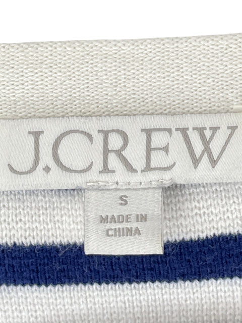 Chaleco J.crew de Algodón Rayas Azul - Talla S