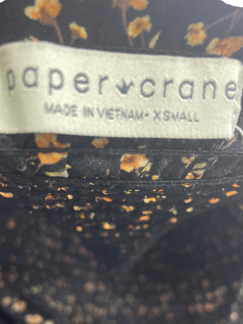 Conjunto Pepper Crane Estampado Blusa/short Abullonado Negro - Talla S