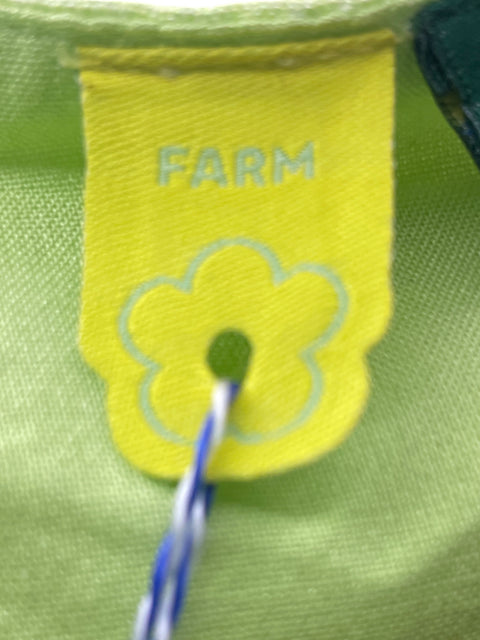 Conjunto Farm Tiras Blusa/short Estampado Verde - Talla M