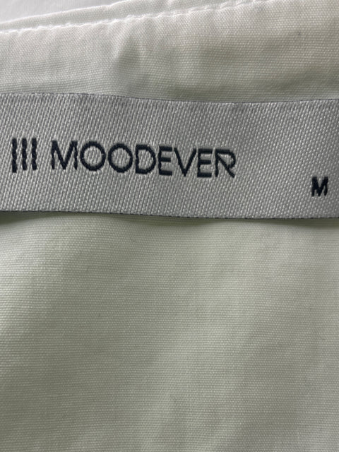 Vestido Moodever Fajon Suelto Abullonado Blanco - Talla M
