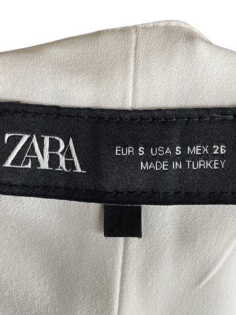 Vestido Zara de Algodón Balloon skirt Blanco - Talla S