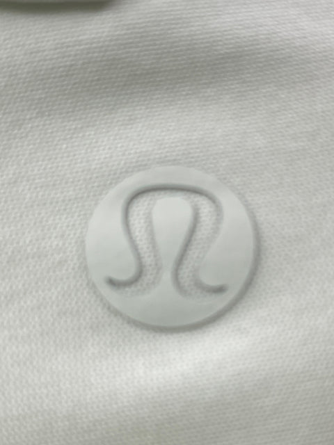 Pantalón Lululemon Recto Wide-leg Boton Blanco - Talla M