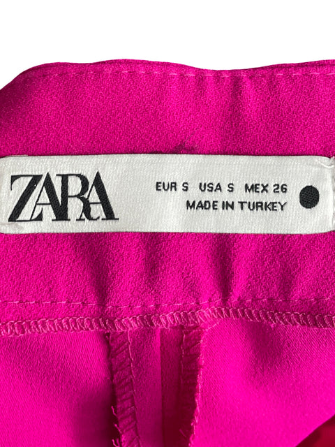 Pantalón Zara Wide-leg Rosado - Talla S