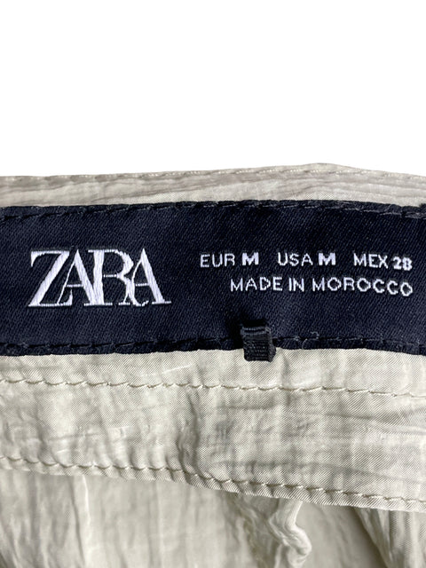 Pantalón Zara Palazzo Crossover Verde - Talla M